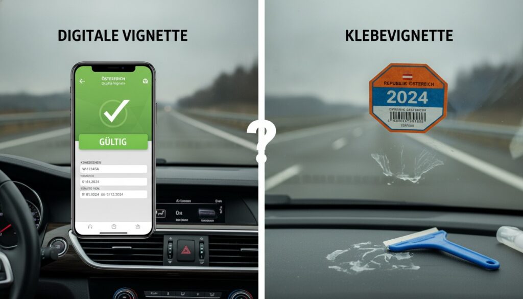 Digitale Vignette vs. Klebevignette: Welche Variante lohnt sich wirklich?